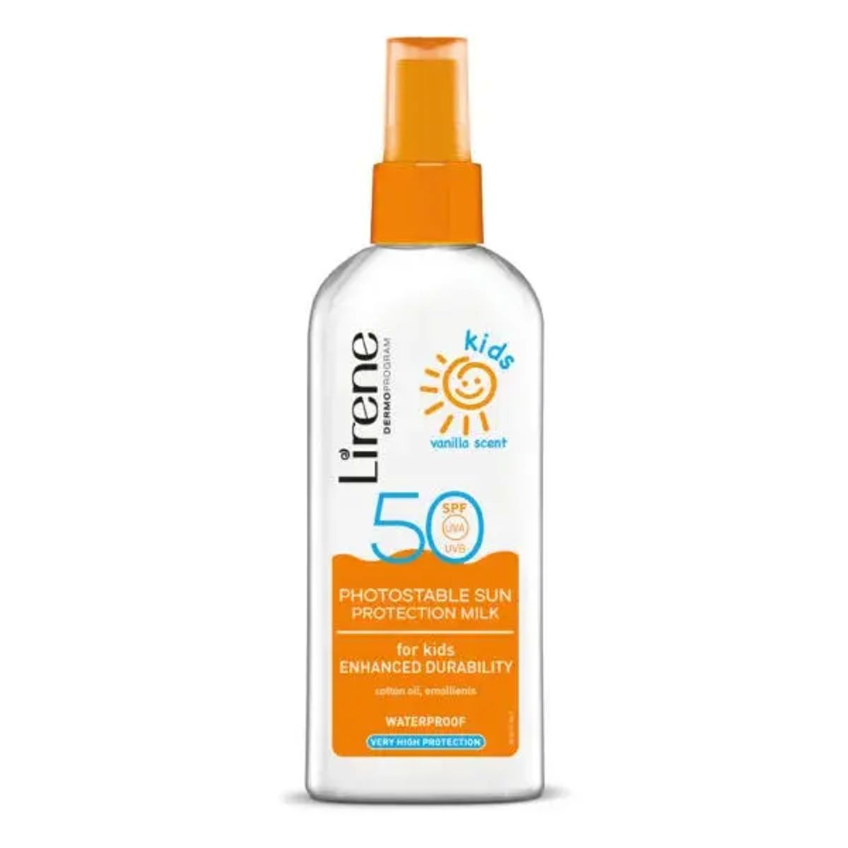 Lirene solbeskyttende kropslotion for børn - SPF 50 spray, 150ml