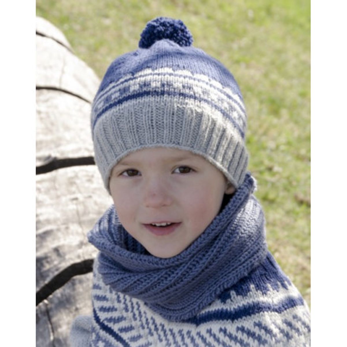 Little Adventure Set by DROPS Design - Hue og hals Strikkeopskrift str - 6/9 mdr