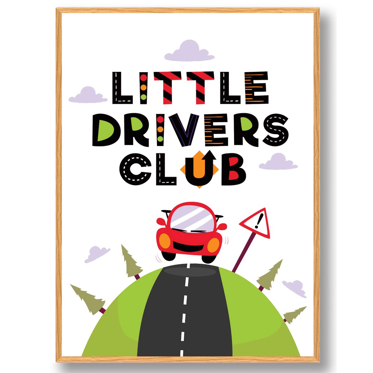 Little drivers club - plakat (Størrelse: S - 21x29,7cm (A4))