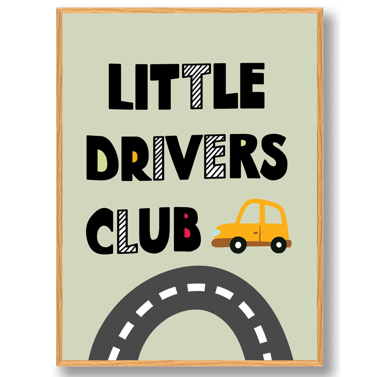 Little drivers club - plakat (Størrelse: S - 21x29,7cm (A4))