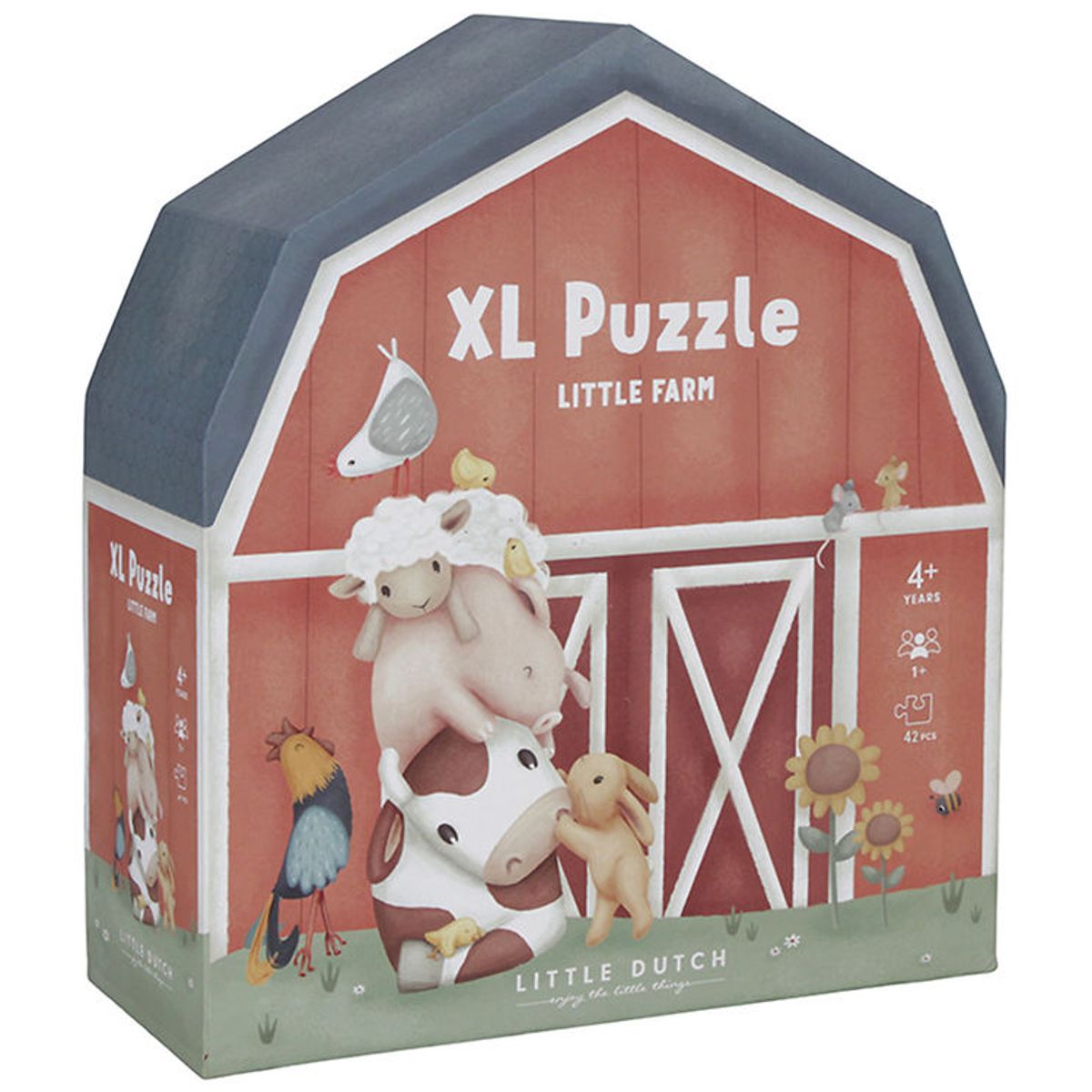 Little Dutch Puslespil - XL - 42 Brikker - Little Farm