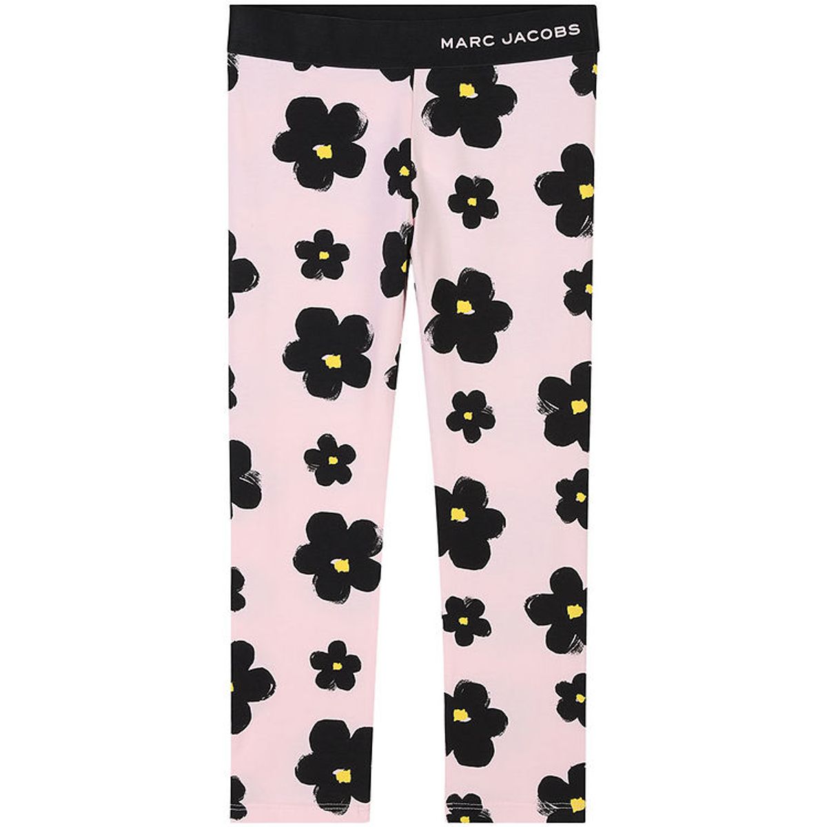 Little Marc Jacobs Leggings - Rosa/Sort m. Blomster