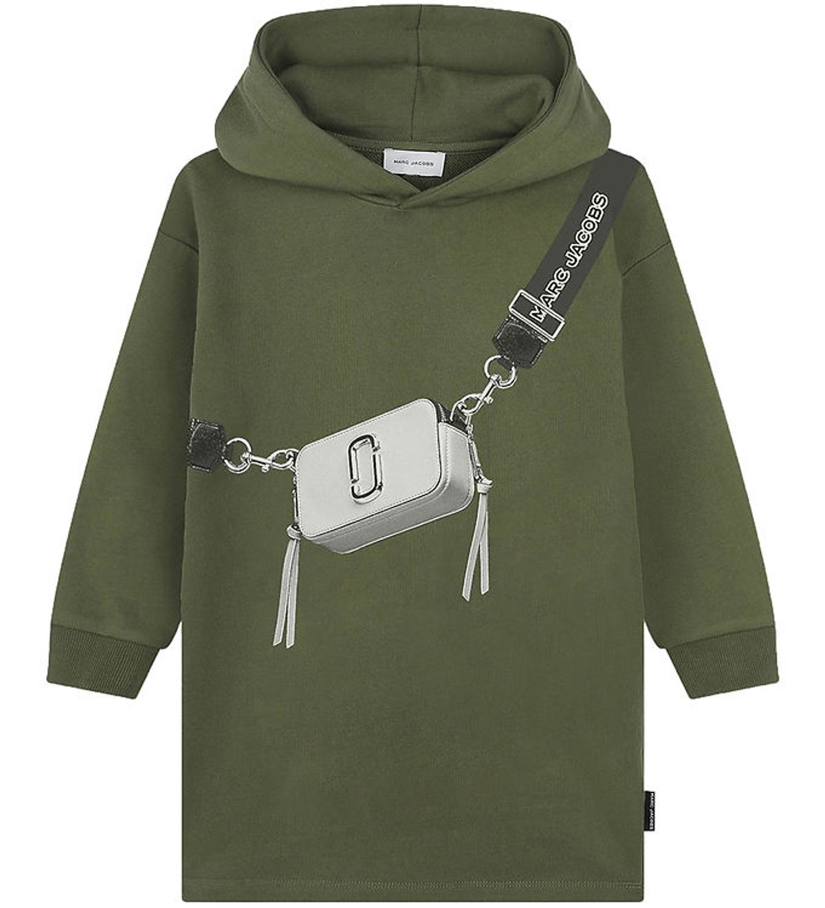 Little Marc Jacobs Sweatkjole - Winter Moss/Hvid m. Taske