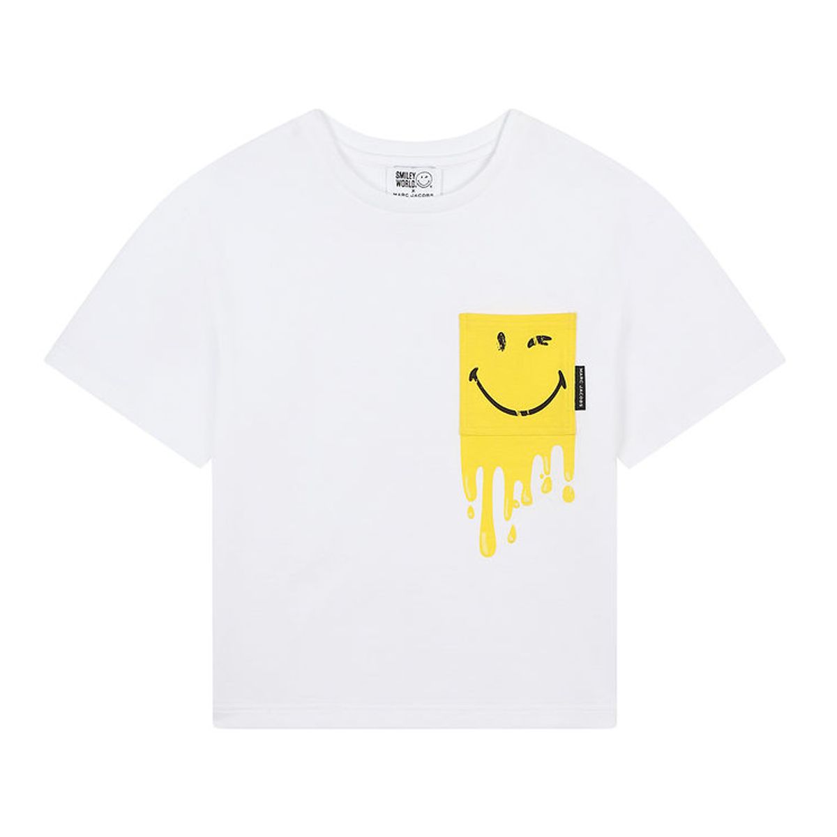 Little Marc Jacobs T-shirt - Hvid/Gul m. Smiley