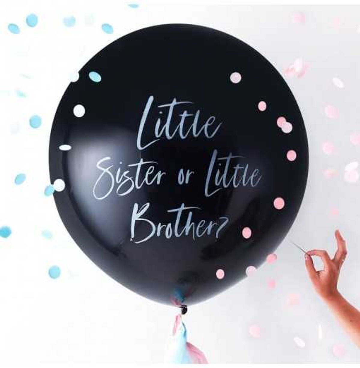 "Little Sister or Little Brother" - Ballon - Babyshower