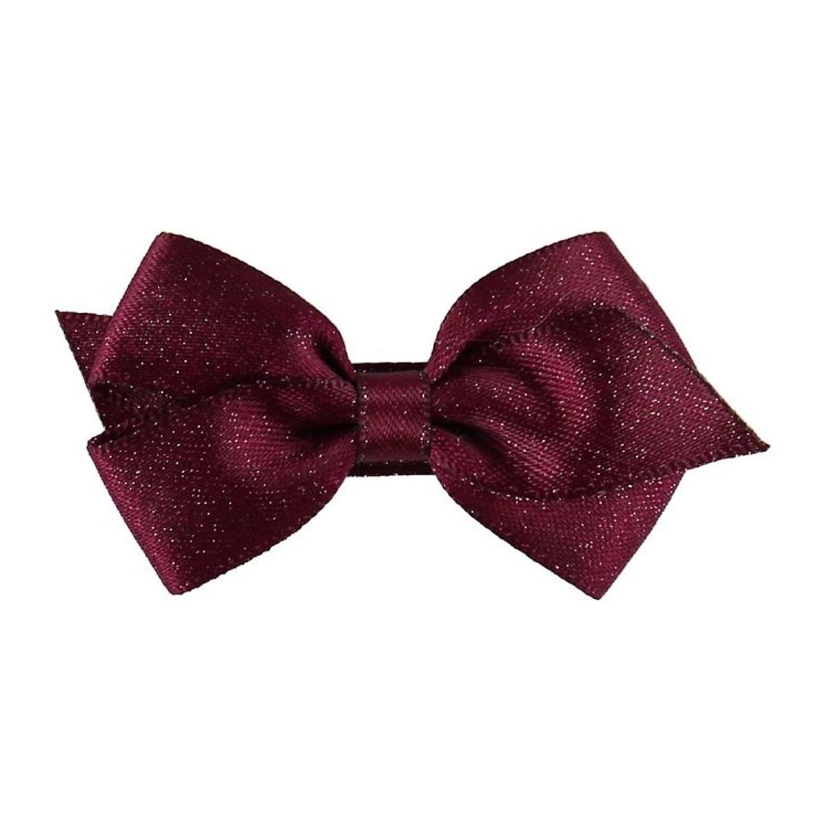 Little Wonders Hårsløjfe - Viola - 6 cm - Satin - Bordeaux Glimm