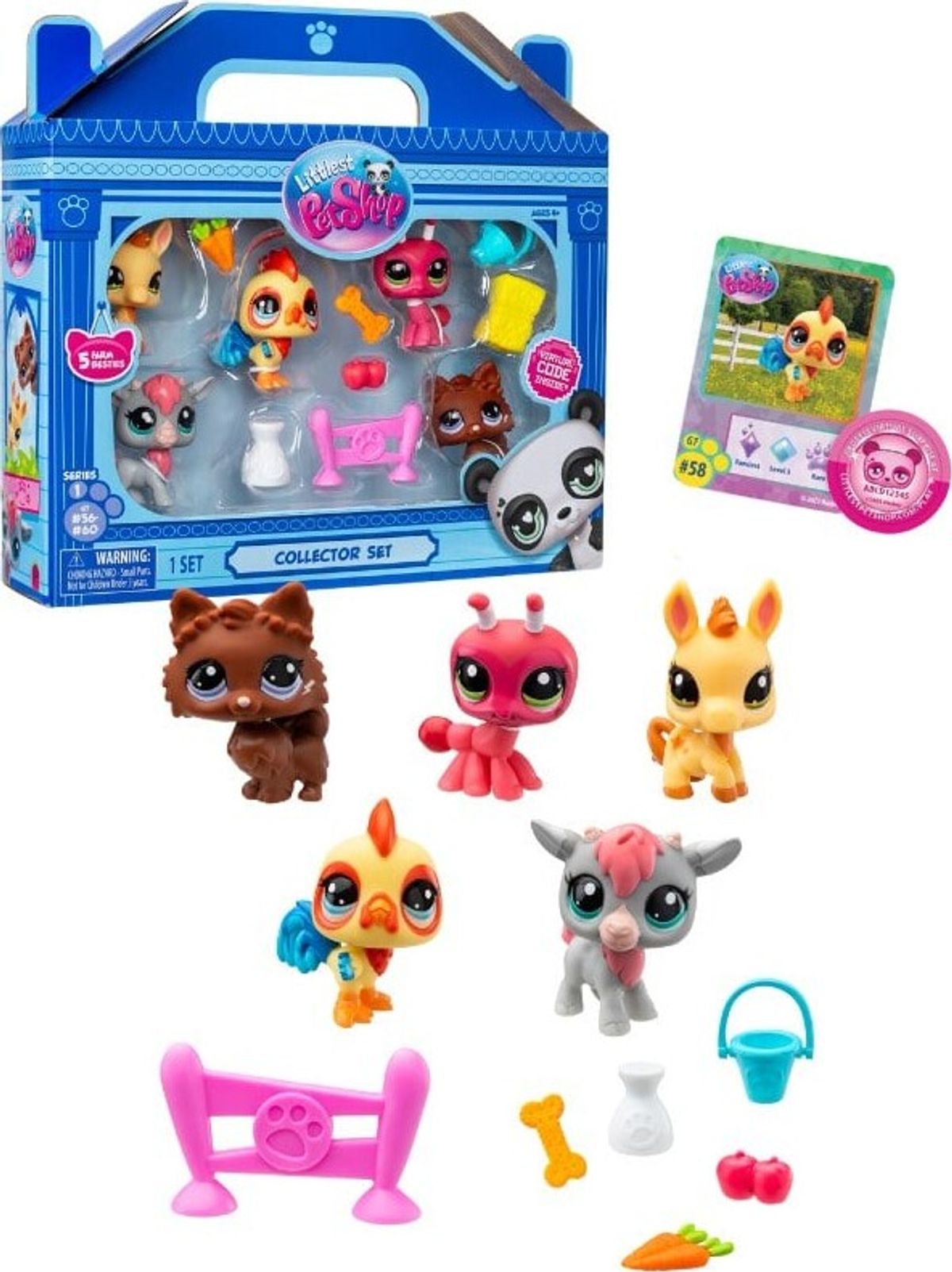 Littlest Pet Shop Figurer - Farm Besties - Collectors Sæt - 5-pak