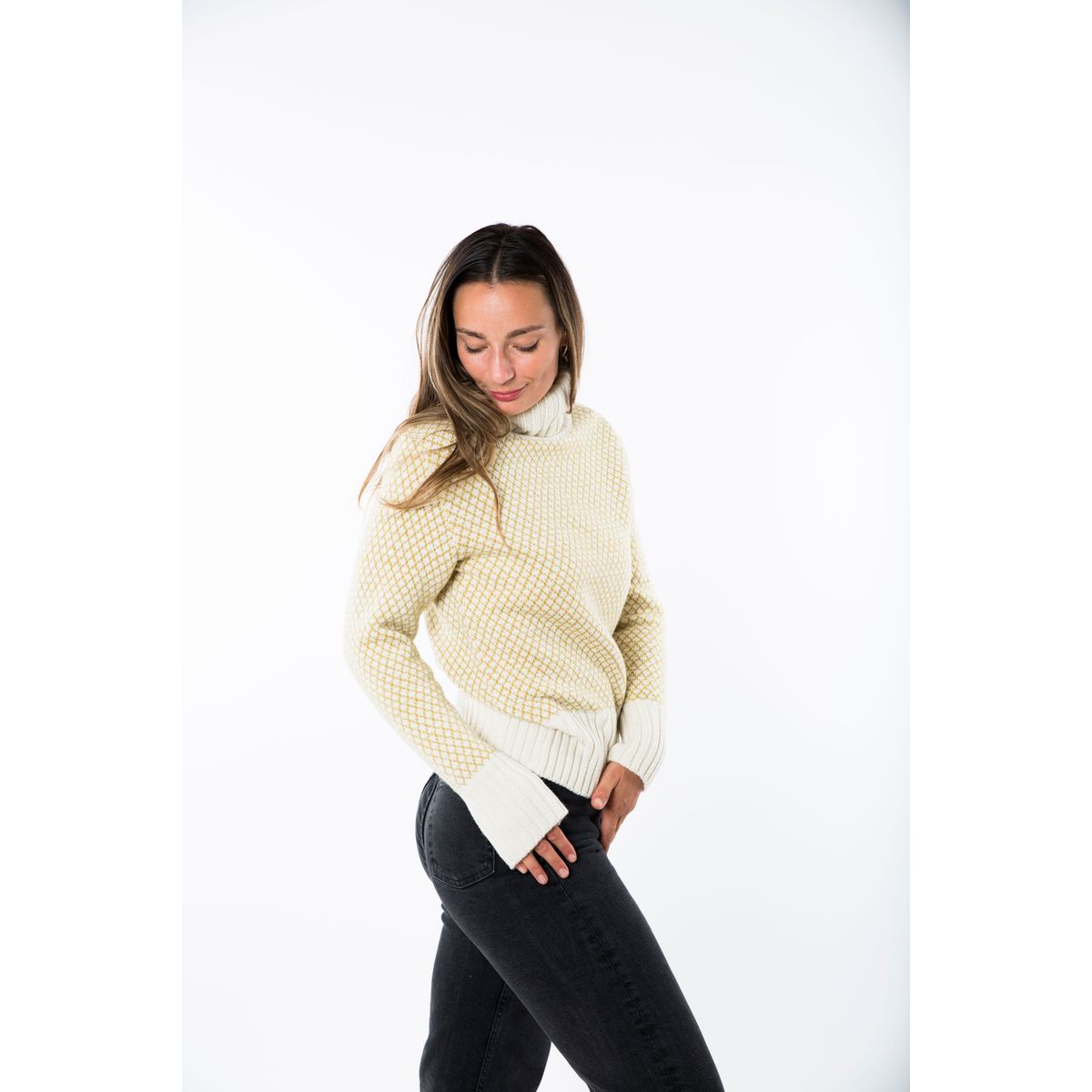 Liv Sweater - Fuza Wool - Mustard Mohair