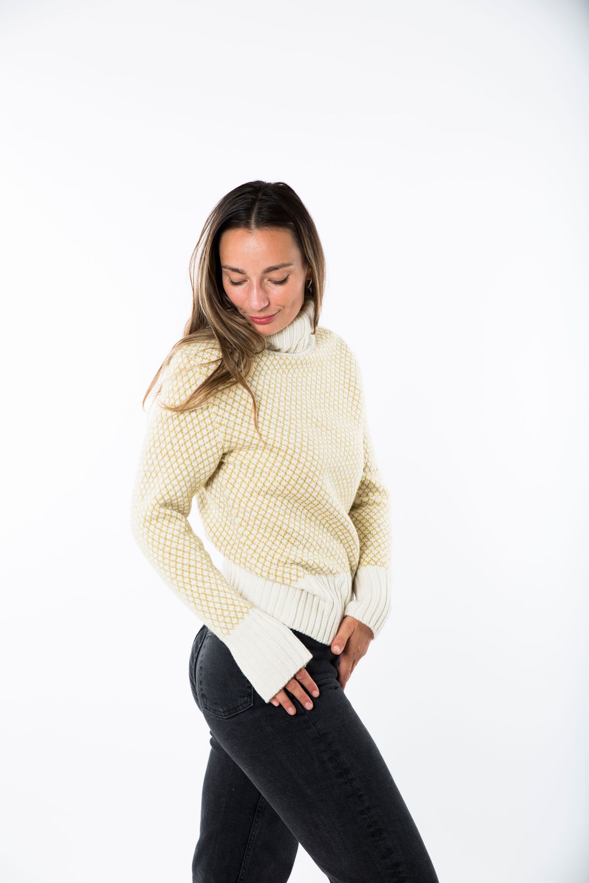 Liv Sweater - Fuza Wool - Mustard Mohair