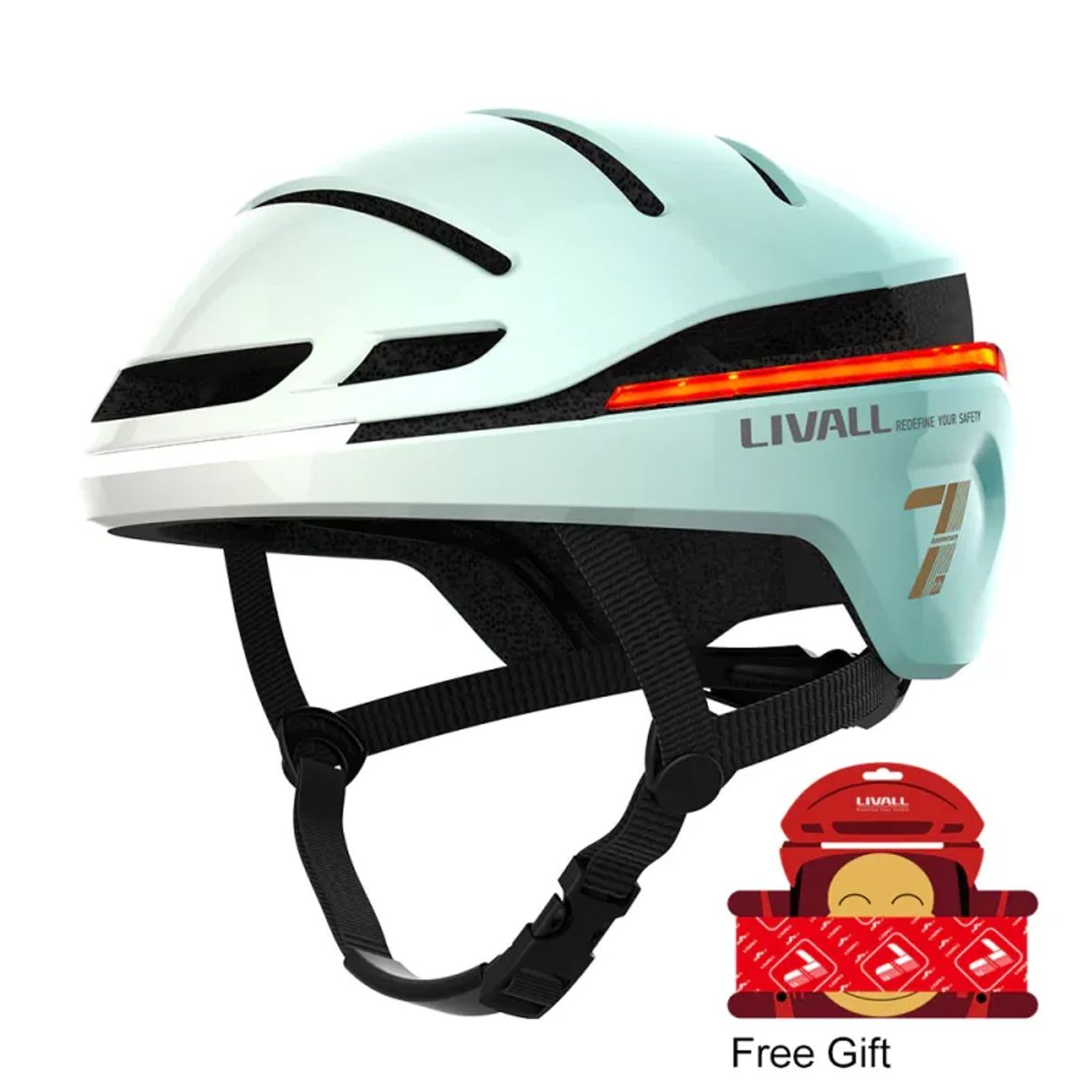 Livall EVO21 Hjelm L Mint - Large 58-62 cm