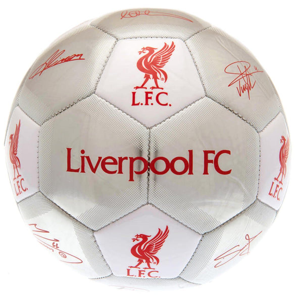 Liverpool FC Fodbold med autografer - Str 5