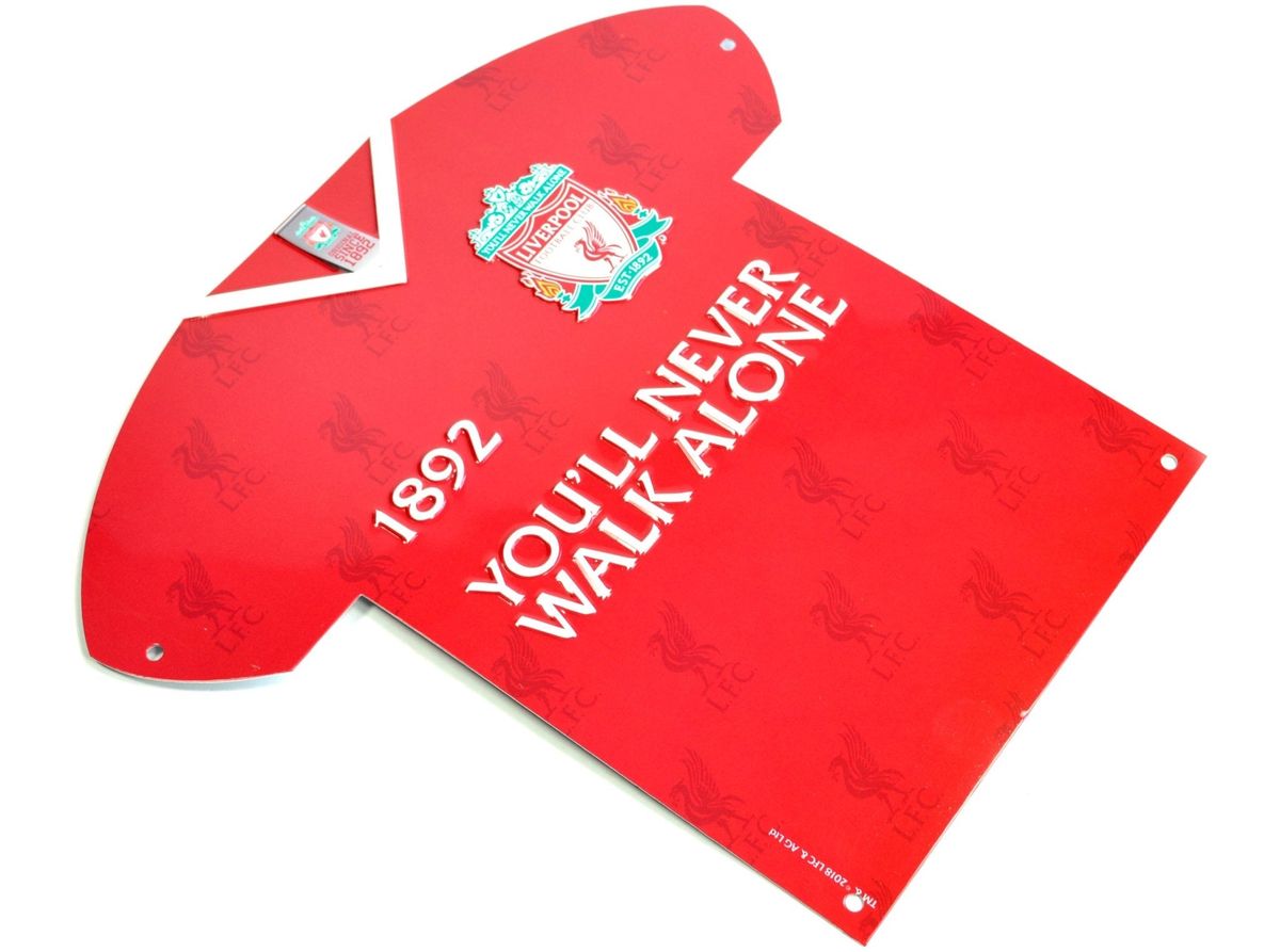 Liverpool FC skilt i metal (24x25 cm)