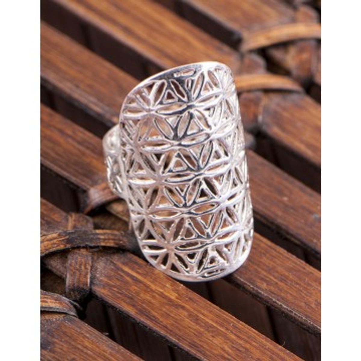 Livets blomst fingerring - Spirituelle smykker - GodKarmaShop