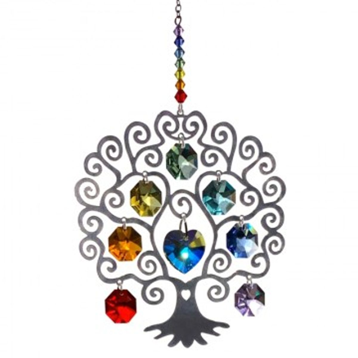 Livets træ stor - Chakra Swarovski Krystal - GodKarmaShop