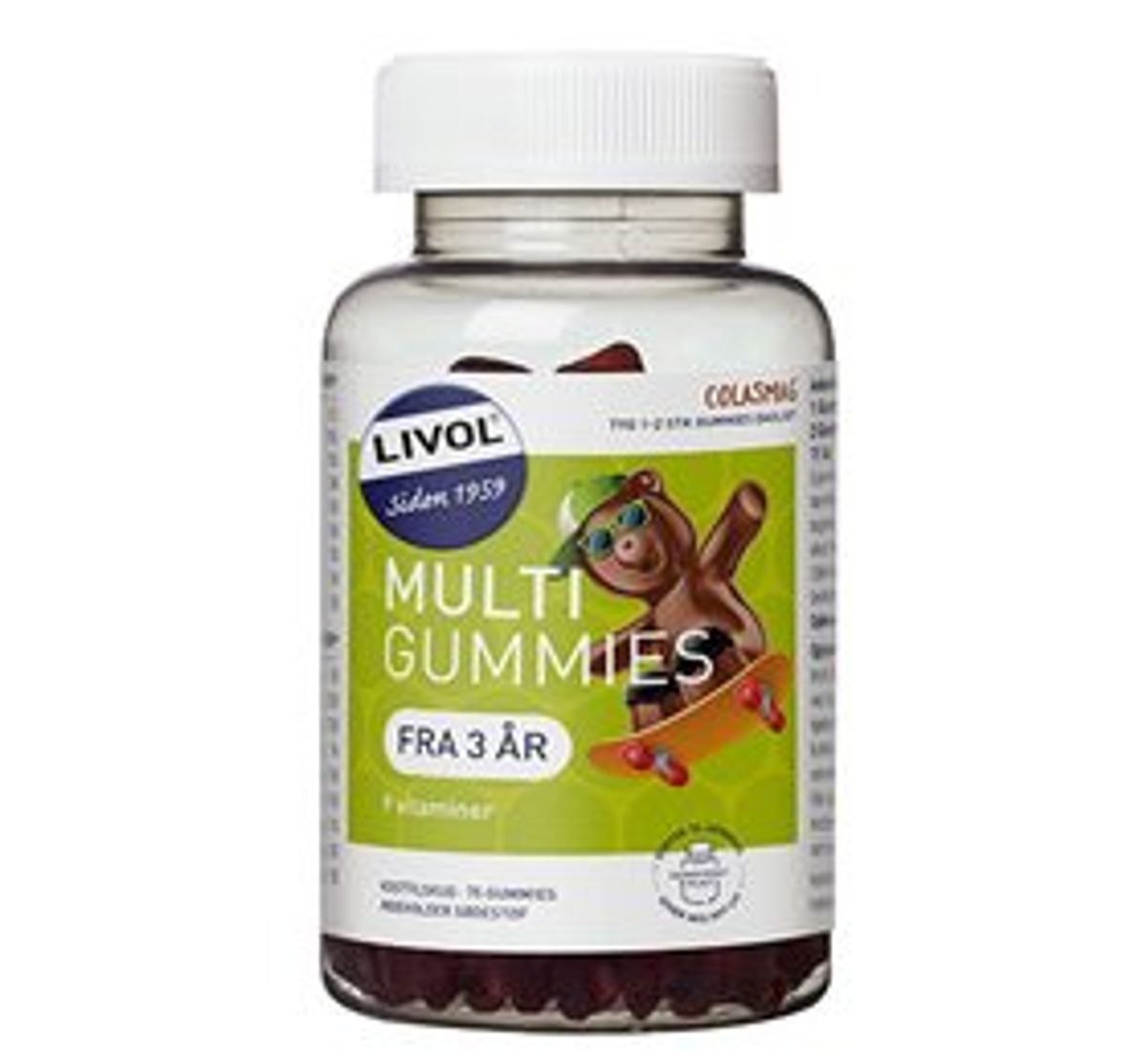 Livol Multi gummies Cola 75 gummies.