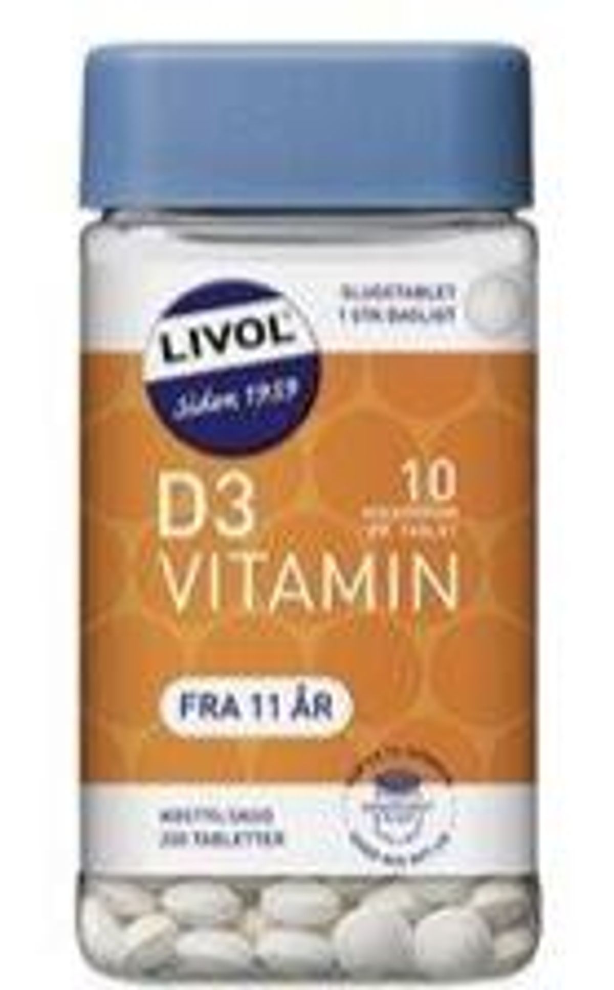 Livol Vitamin D 10 µg, 220 tab / 50 g