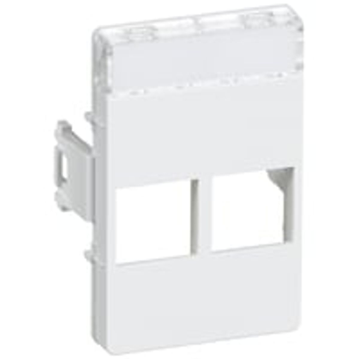 LK CLIC'LINE Dataudtag 1 modul, til 2 stk. LexCom RJ45 konnektor - hvid