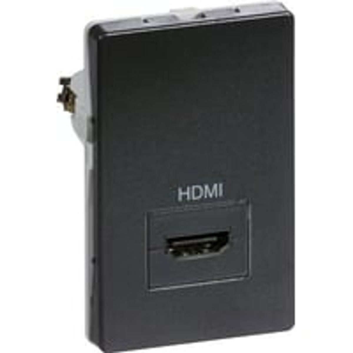 LK FUGA - 1 stk HDMI udtag hun-konnektor, 1 modul, koksgr