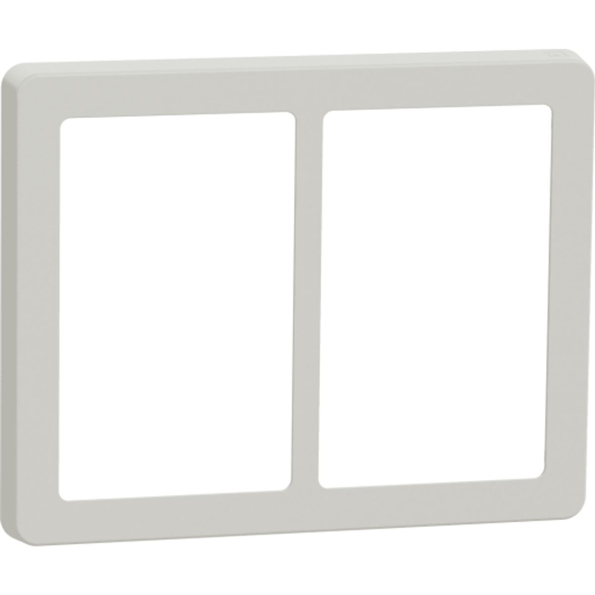 LK Fuga 63 Base designramme 2x1½ modul i lysegrå