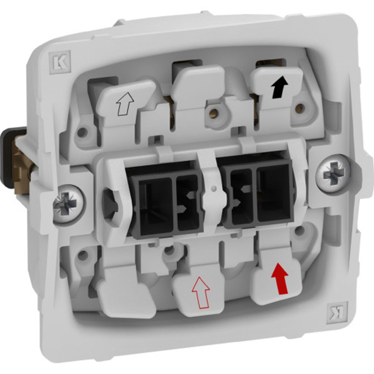 LK Fuga afbryder 2-polet 440 V 1 modul, uden afdækning