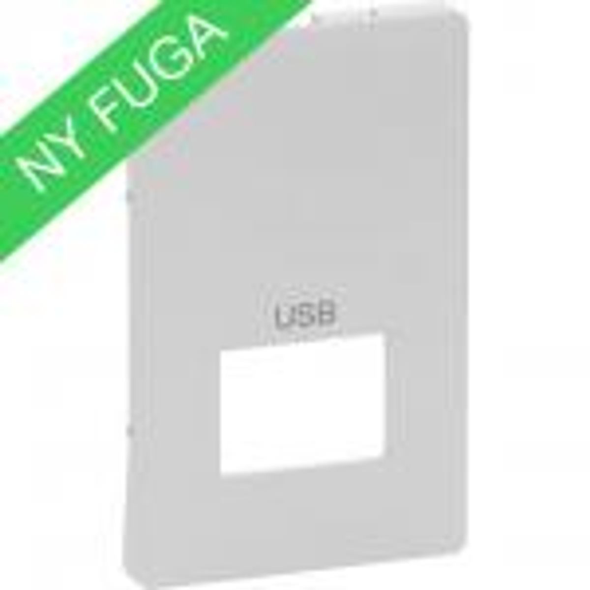 LK FUGA ® Afdækning f/USB udtag 1,5 modul, lysegrå