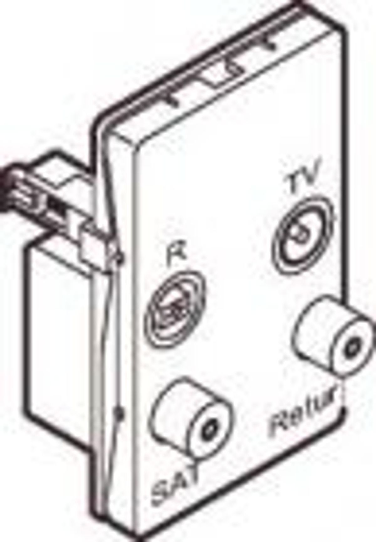 LK FUGA ® Antenneudtag TV/Radio/Sat/Returvejsstik koksgrå, TD253D, 1,5 modul