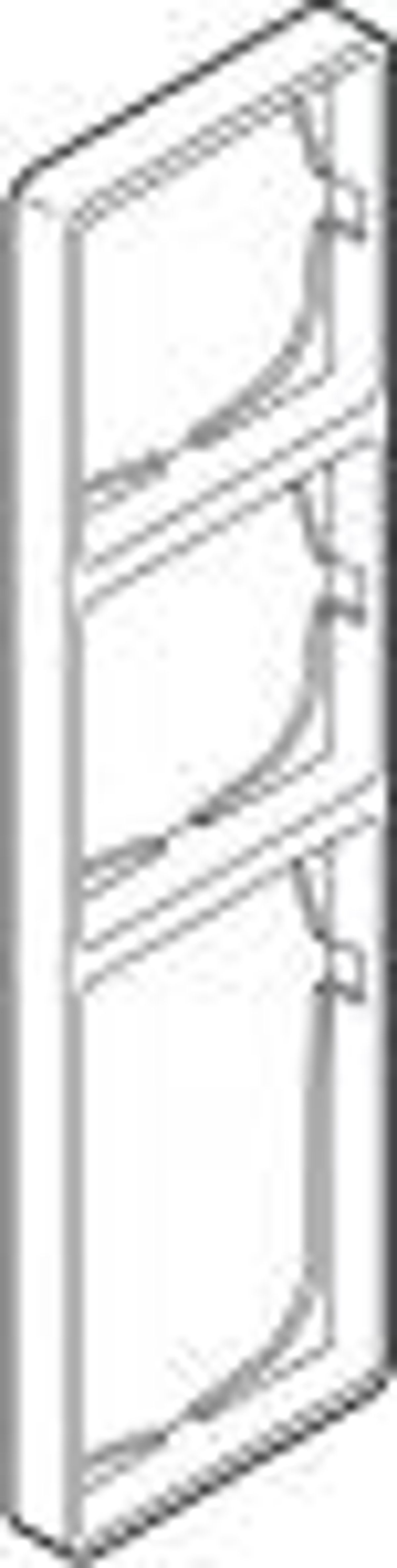 LK FUGA ® Baseline Ramme 50 antibakteriel 3,5 modul, hvid