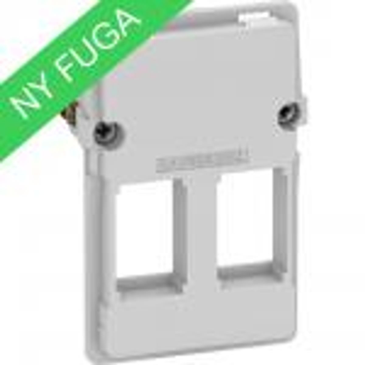 LK FUGA ® Dataudtag 1,5 modul f/2XKeystone konnektore, uden afdækning