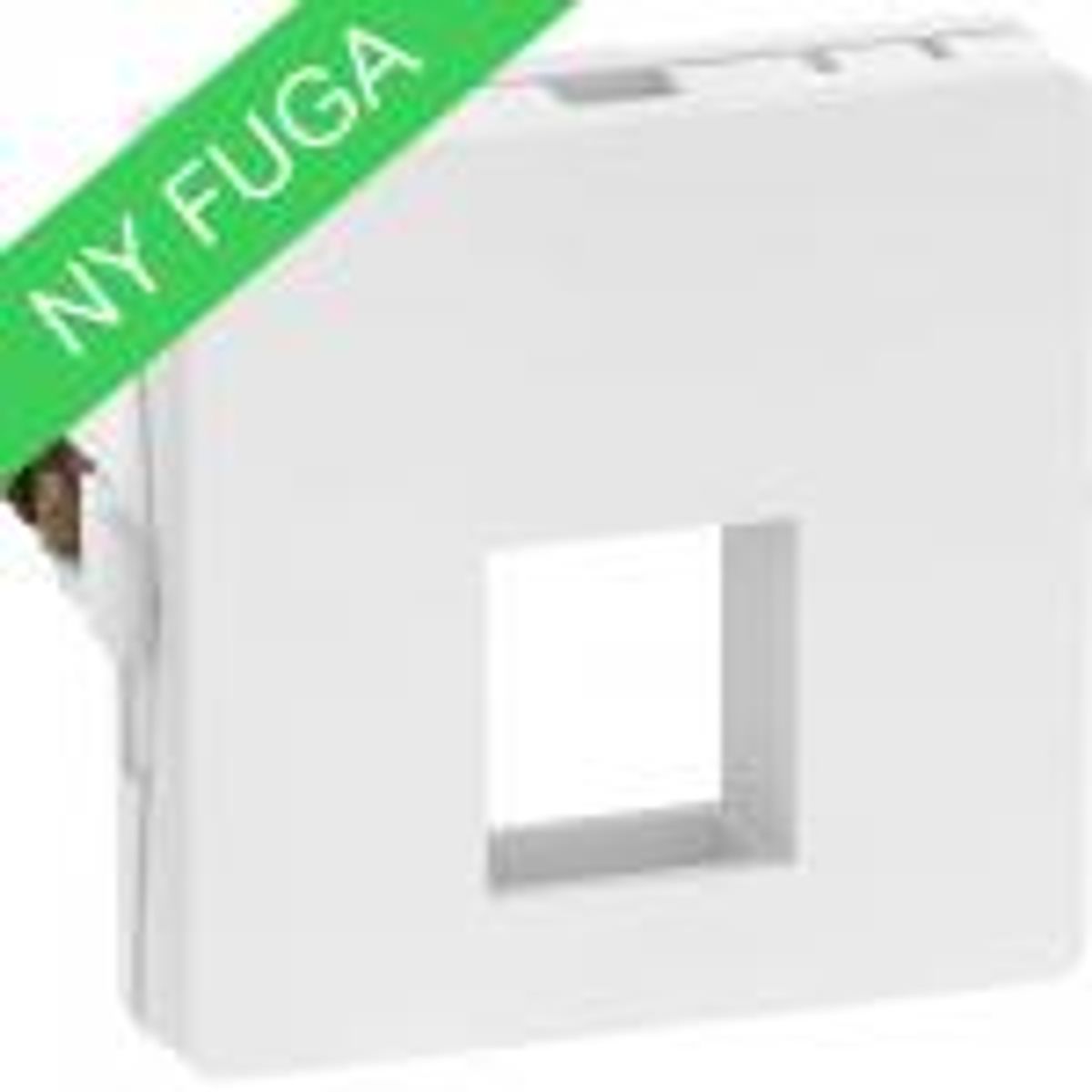 LK FUGA ® Dataudtag 1 modul hvid f/1XKeystone konnektorer, hvid