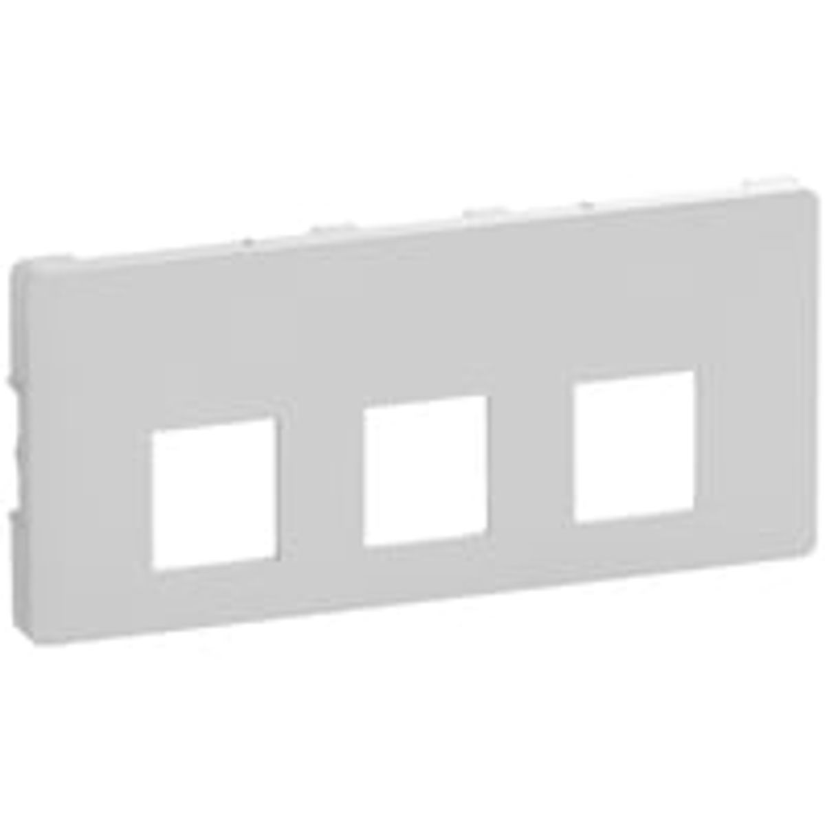 LK FUGA - Dataudtag til 1-3 stk. keystone konnektorer, standard keystone port (ca. 19,3 x 14,8 mm), 2 modul, lysegr