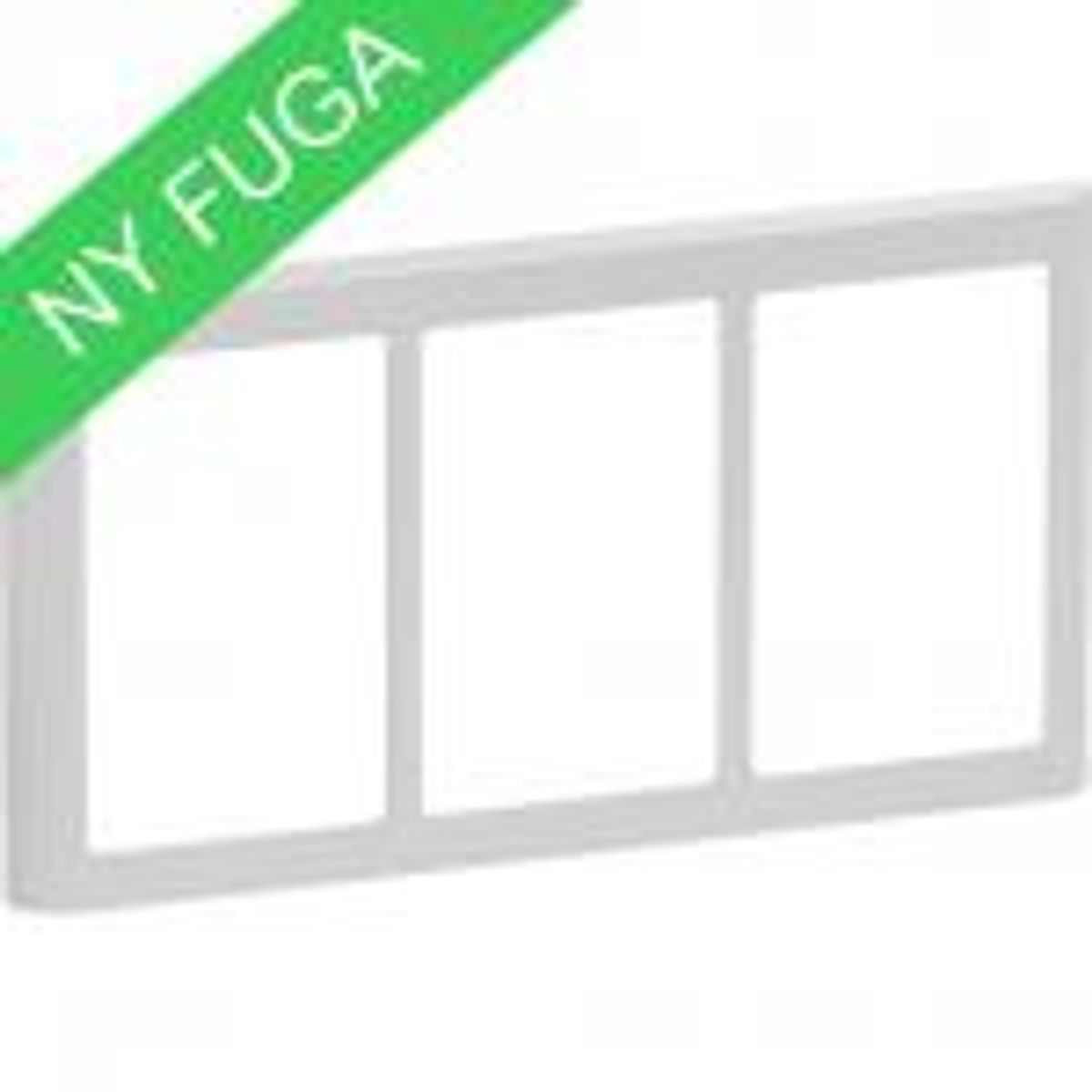 LK FUGA ® Design Ramme 63 Soft, 3x1,5 modul vandret, lysegrå