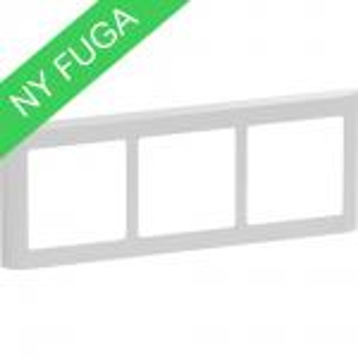 LK FUGA ® Design Ramme 63 Soft, 3x1 modul vandret, lysegrå