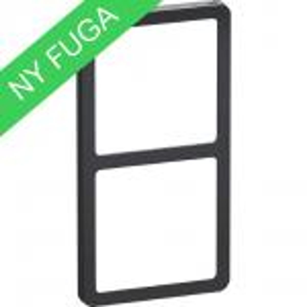 LK FUGA ® Design SLIM 2x1 modul, koksgrå