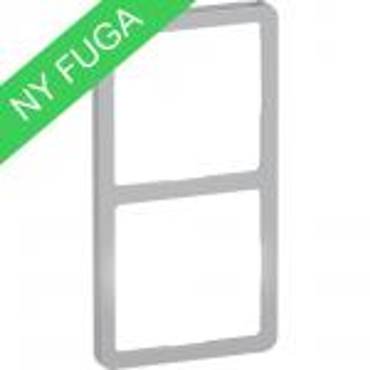 LK FUGA ® Design SLIM 2x1 modul, stålmetallic