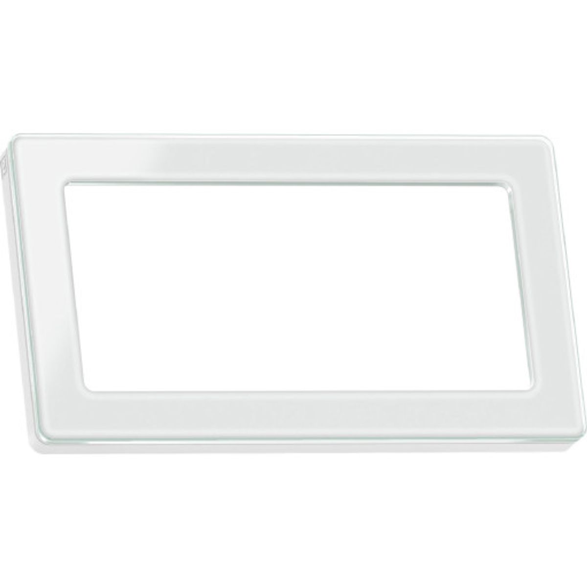 LK Fuga Pure designramme, 2 modul, hvid glas