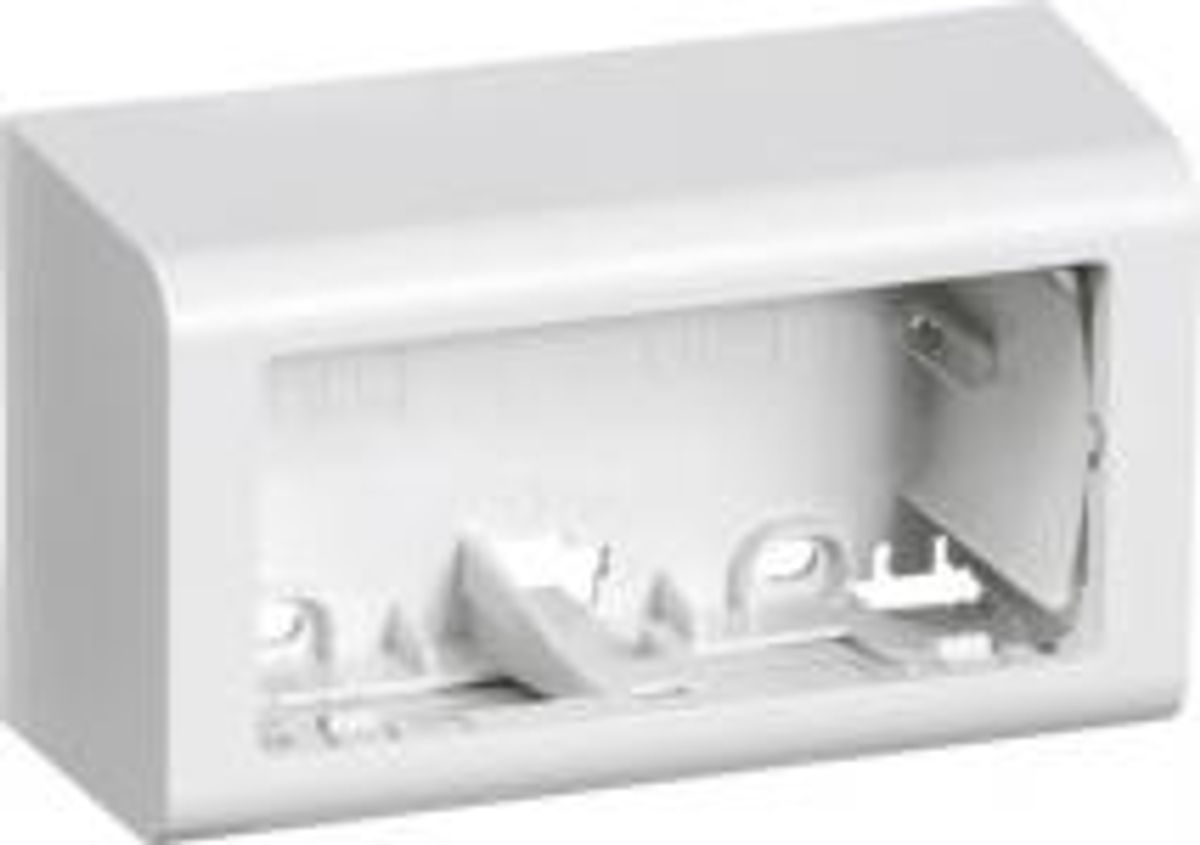 LK FUGA ® Softline underlag 2 modul, vandret uden sprosse 49mm. dyb, hvid