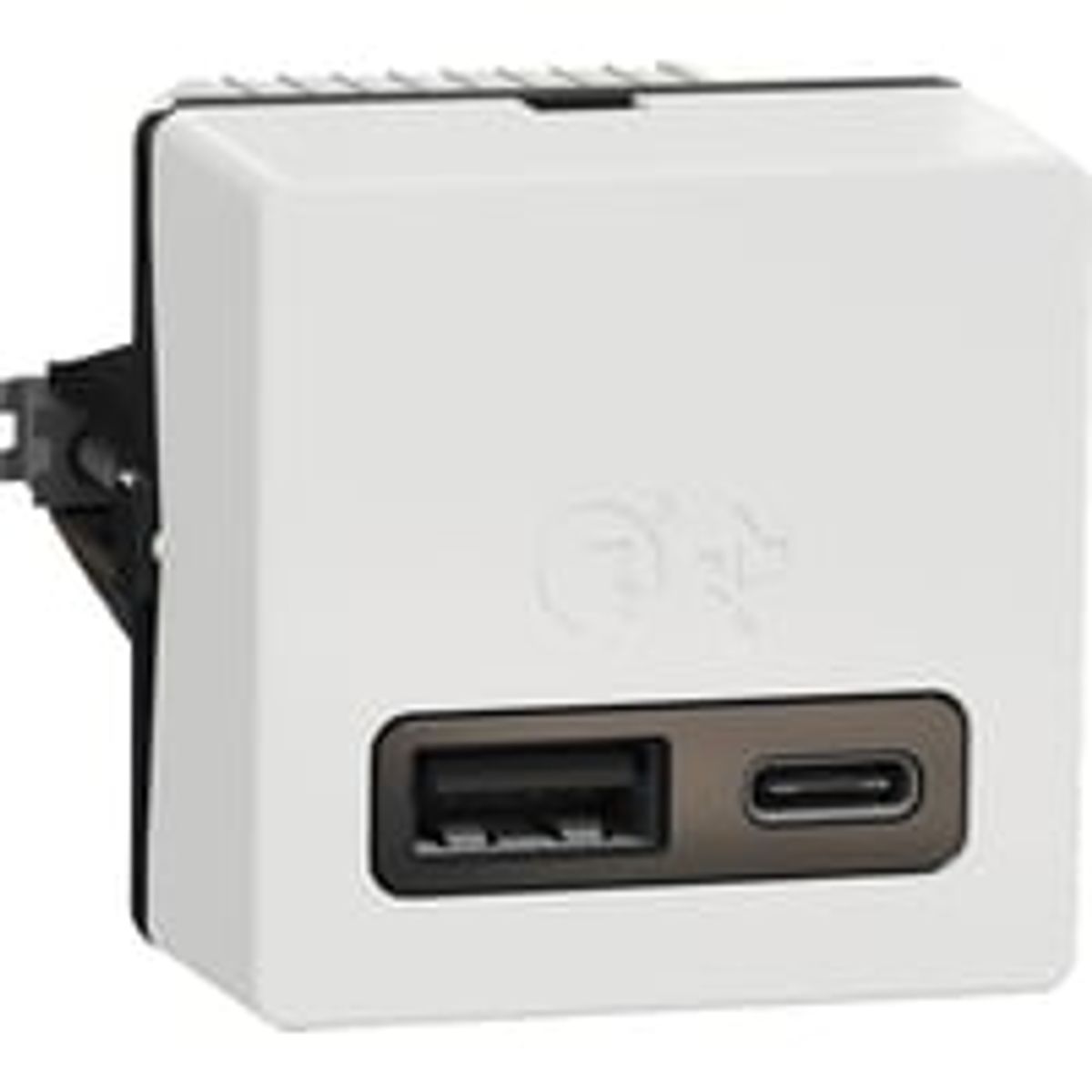 LK FUGA USB A+C, 18W, 1 modul, hvid