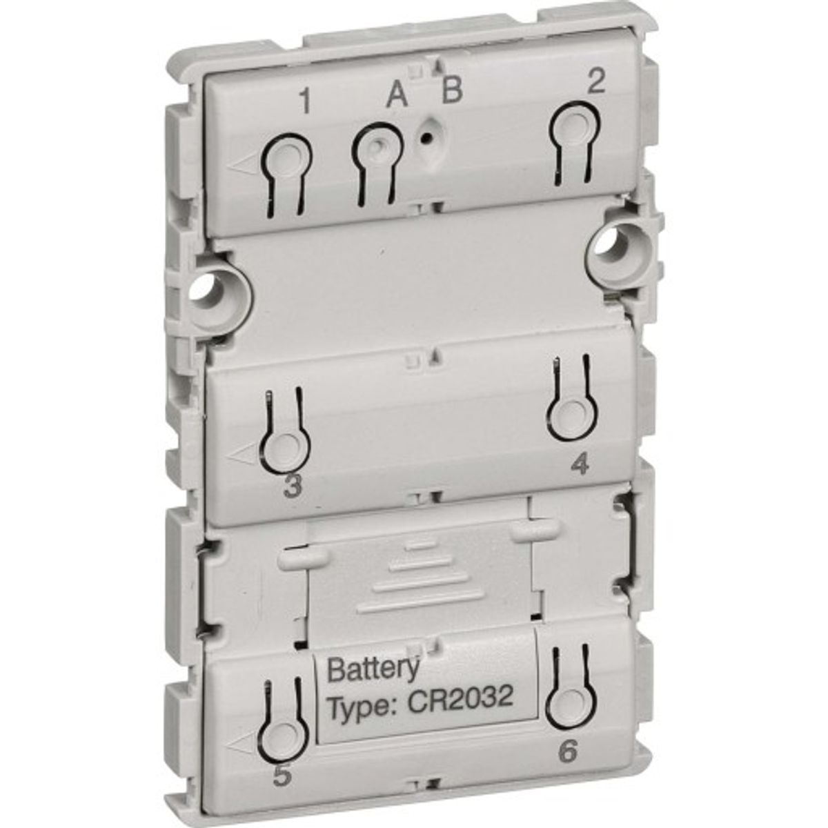 LK IHC Wireless Fuga Batteritryk, 6 slutte, 1,5 modul, uden afdækning