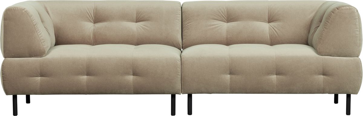 Lloyd, 4-personers sofa, beige, H75x90x245 cm