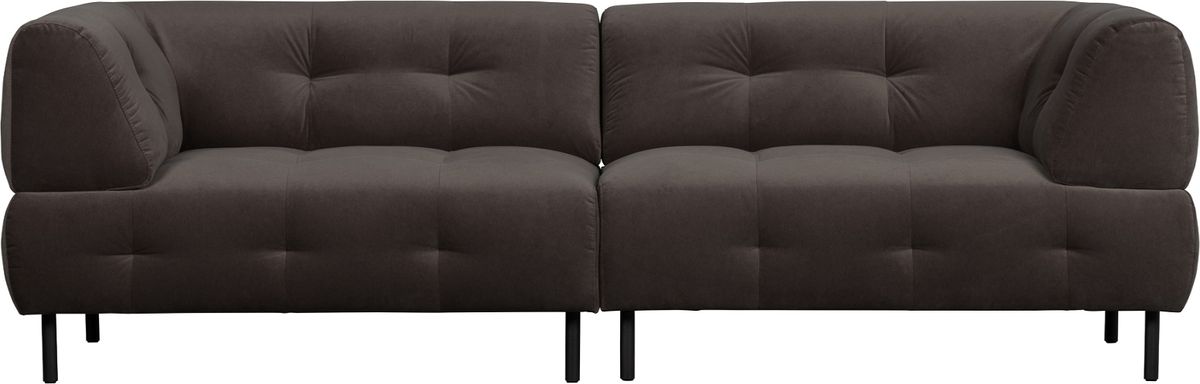 Lloyd, 4-personers sofa, grå, H75x90x245 cm