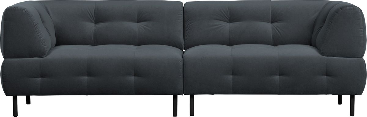 Lloyd, 4-personers sofa, mørkegrå, H75x90x245 cm