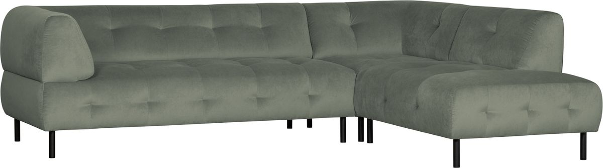 Lloyd, Hjørnesofa højrevendt, bleg grøn, H77x205x267 cm