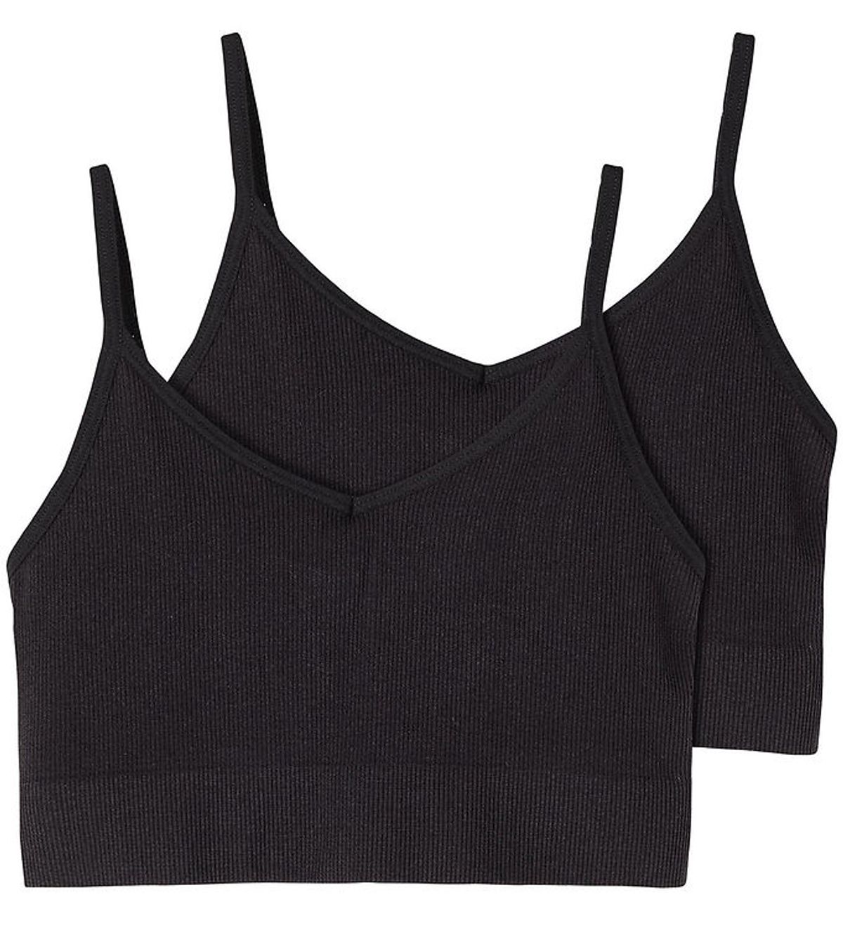 LMTD Bralette - 2-pak - Noos - NlfKailey - Sort