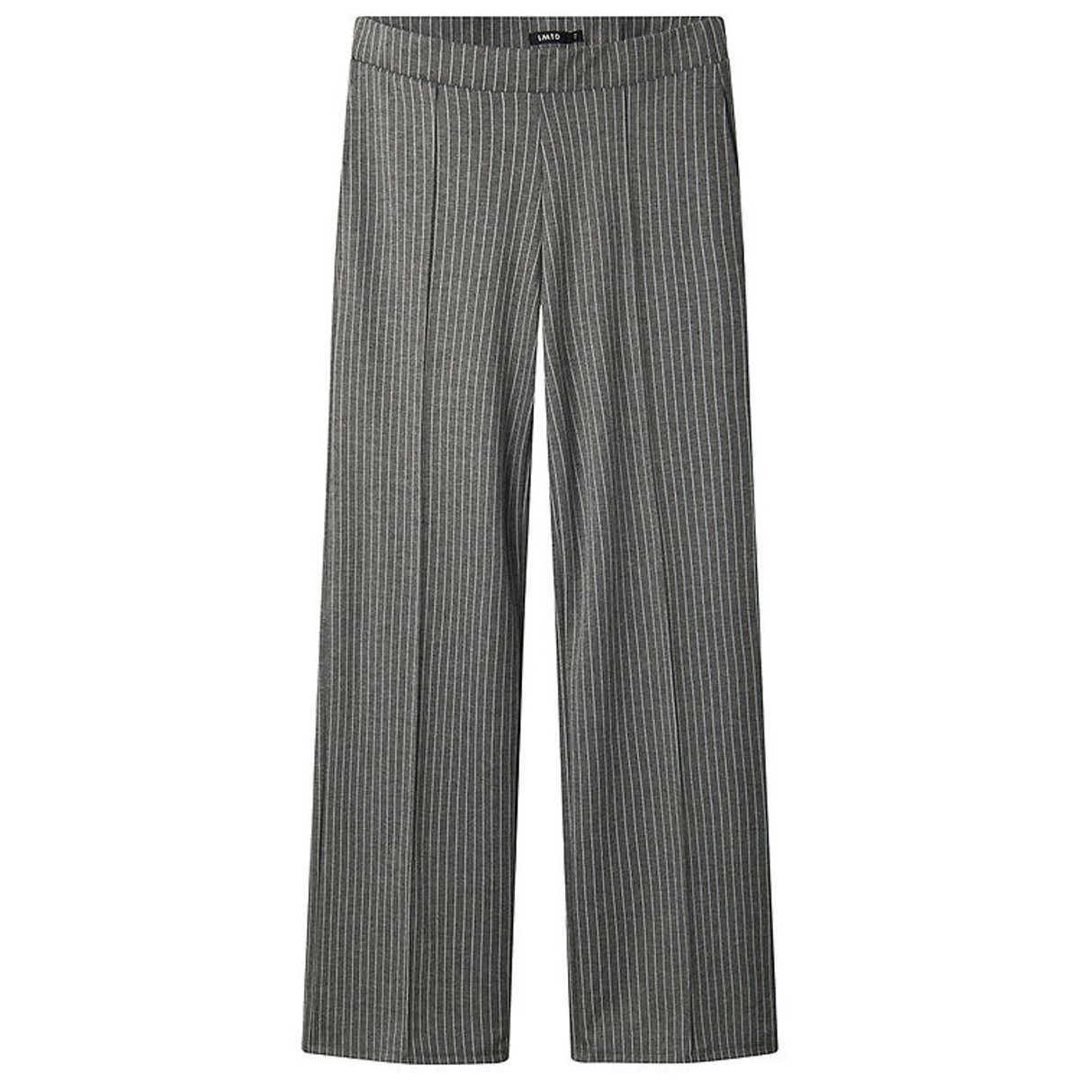 LMTD Bukser - NlfBin - Wide - Light Grey Melange m. Striber