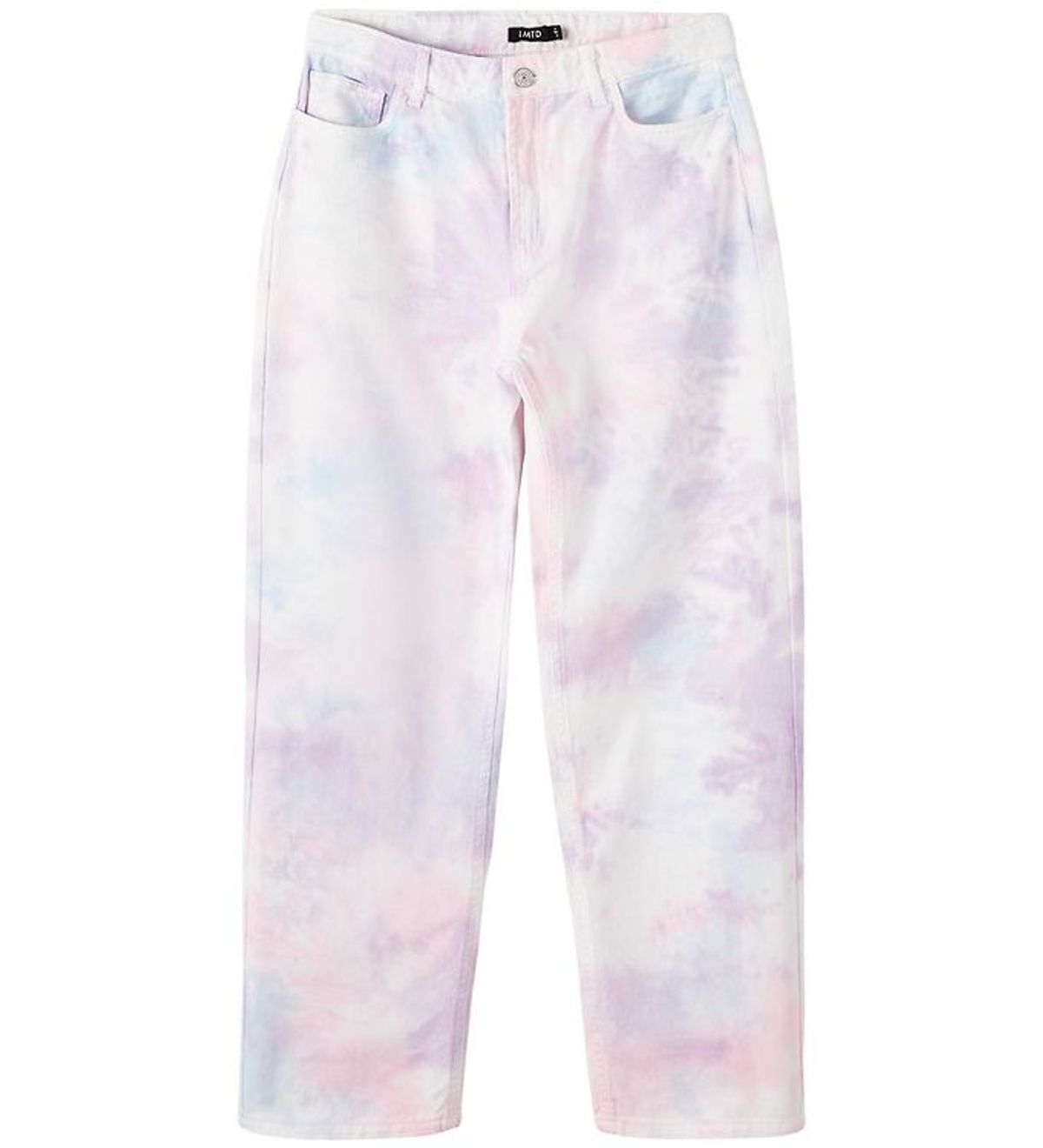 LMTD Bukser - NlfTieizza - White Alyssum/Tie Dye