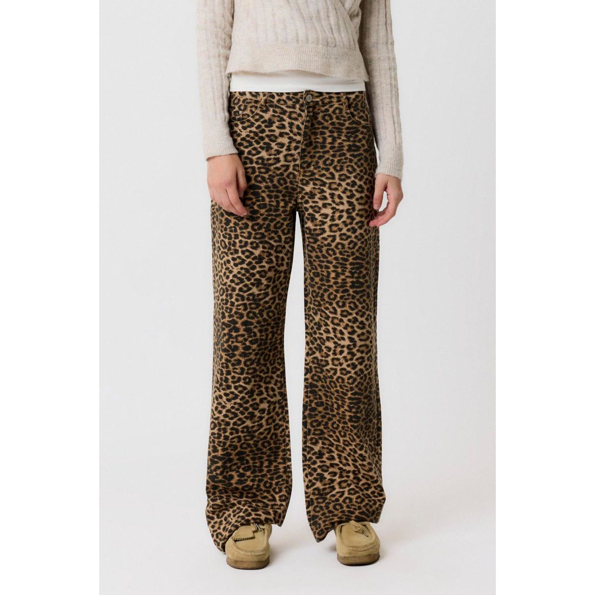 Lmtd Girls Bukser Nlf Leo Twi Wide Pants