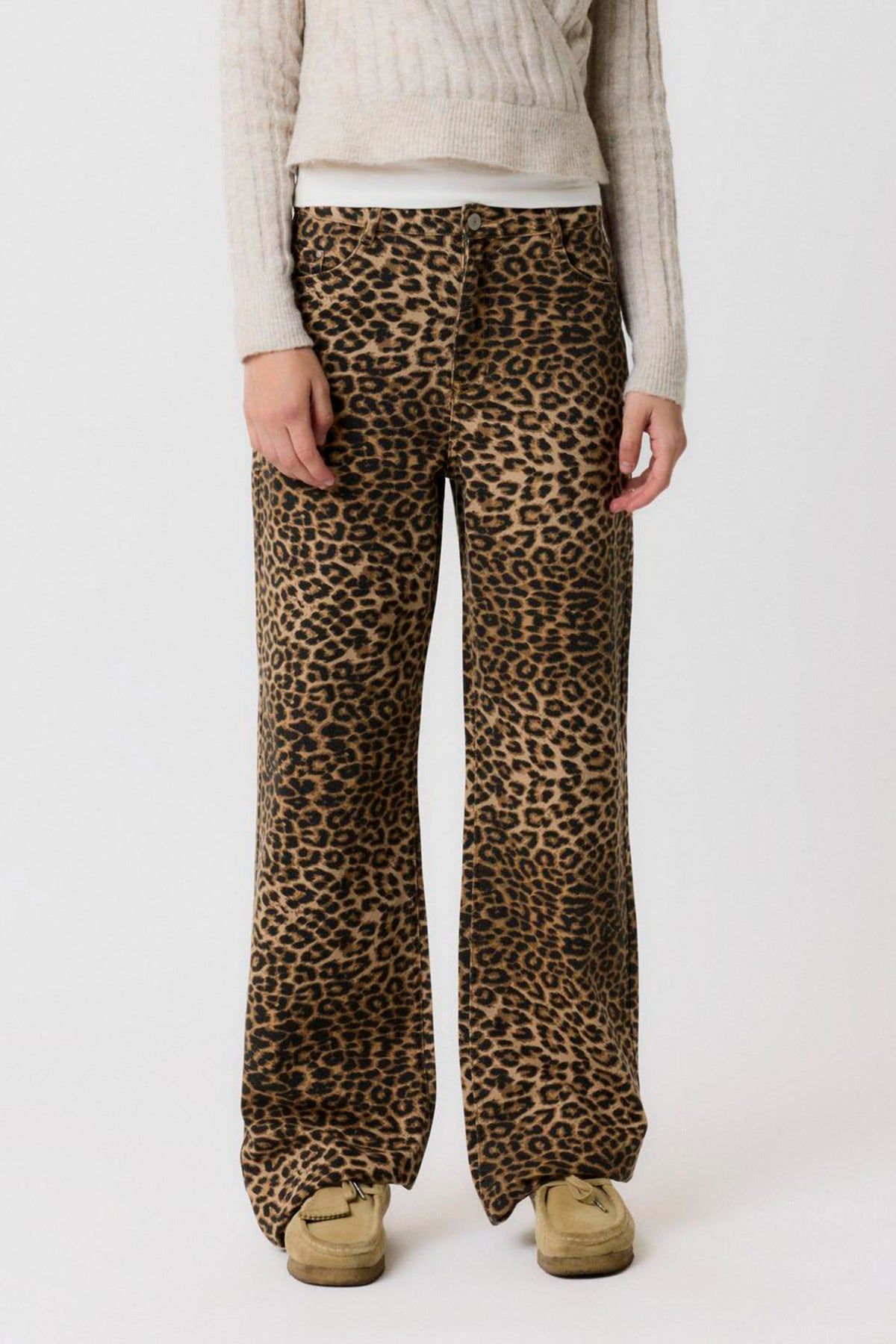 Lmtd Girls Bukser Nlf Leo Twi Wide Pants