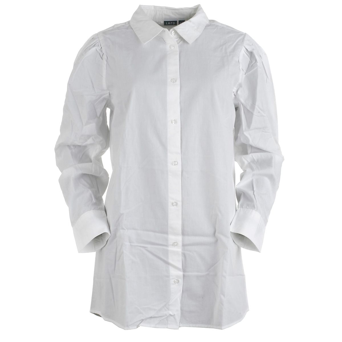 LMTD lang skjorte l/s, white - 140 - 134/140