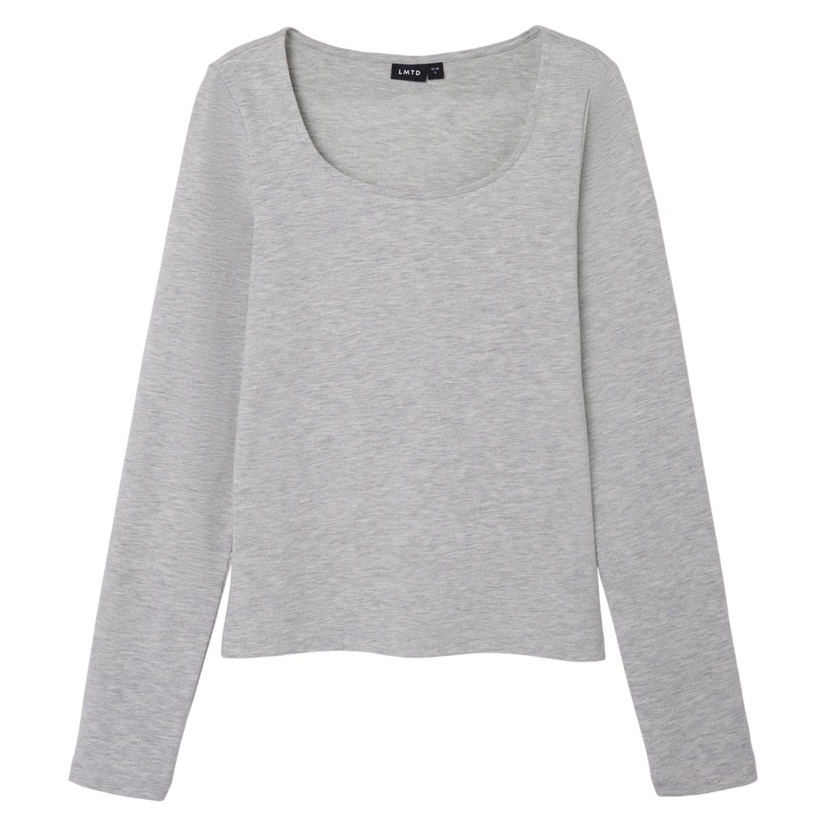 LMTD NLFROVA Børne Bluse - Light Grey Melange - 134/140