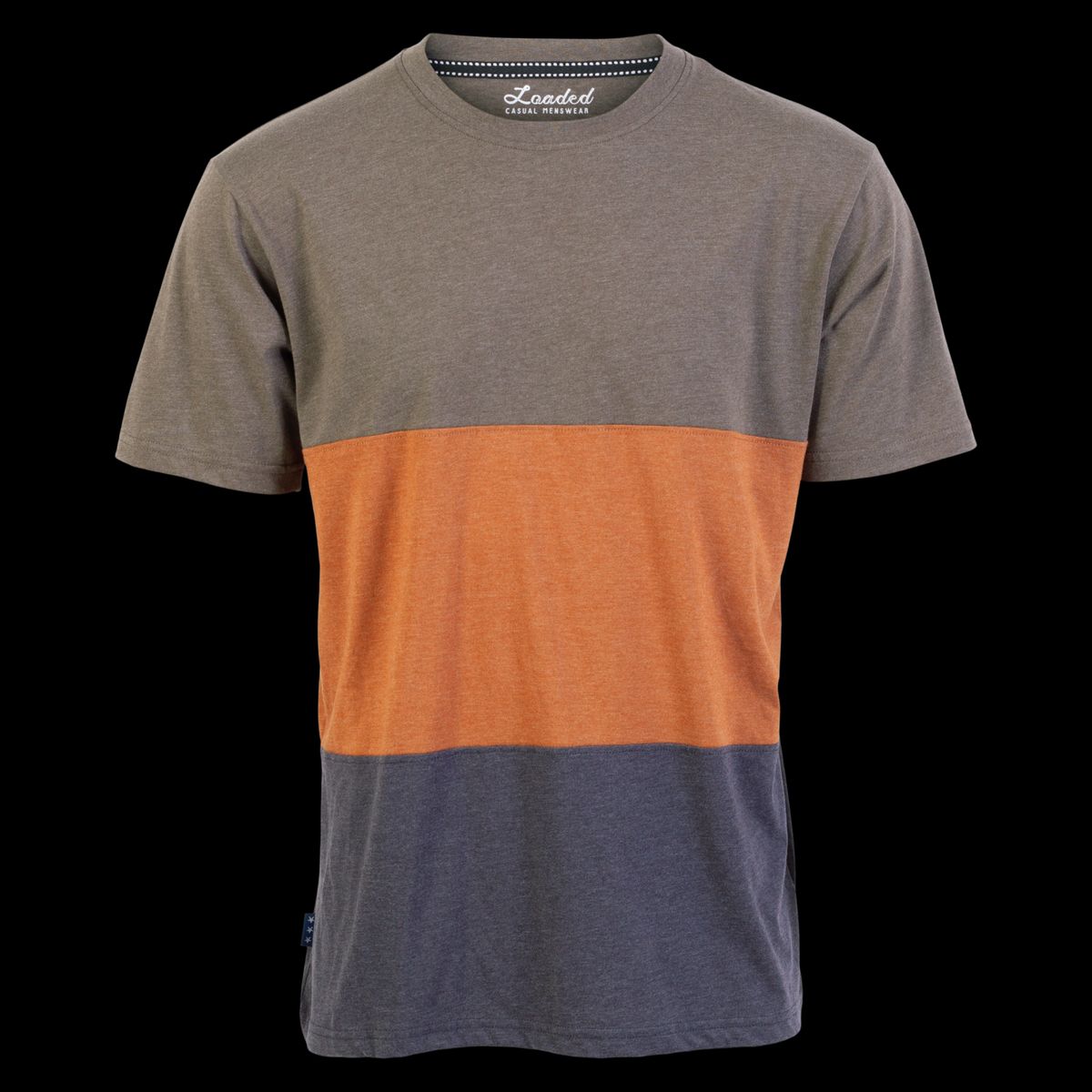 Loaded Herre T-shirt - Mustard Block - 3XL